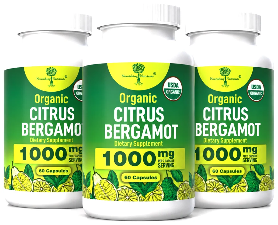 3 bottles of Organic Citrus Bergamot