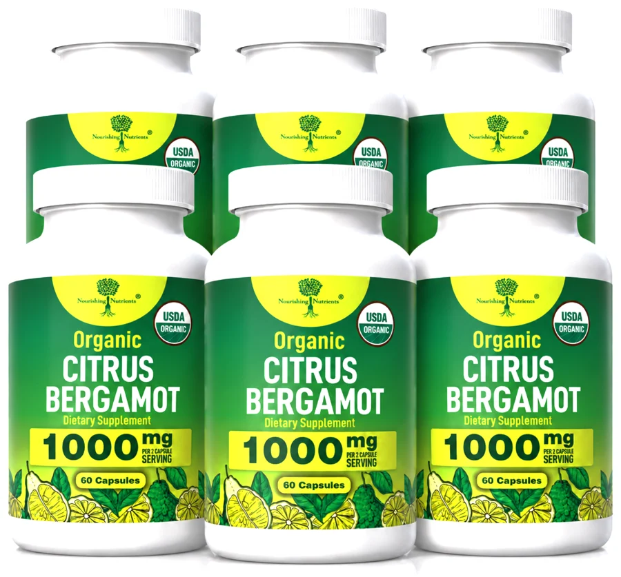 Six bottles of Organic Citrus Bergamot
